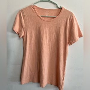 J.Crew Slub Short Sleeve Tee
Shirt Medium Peach Style AJ606